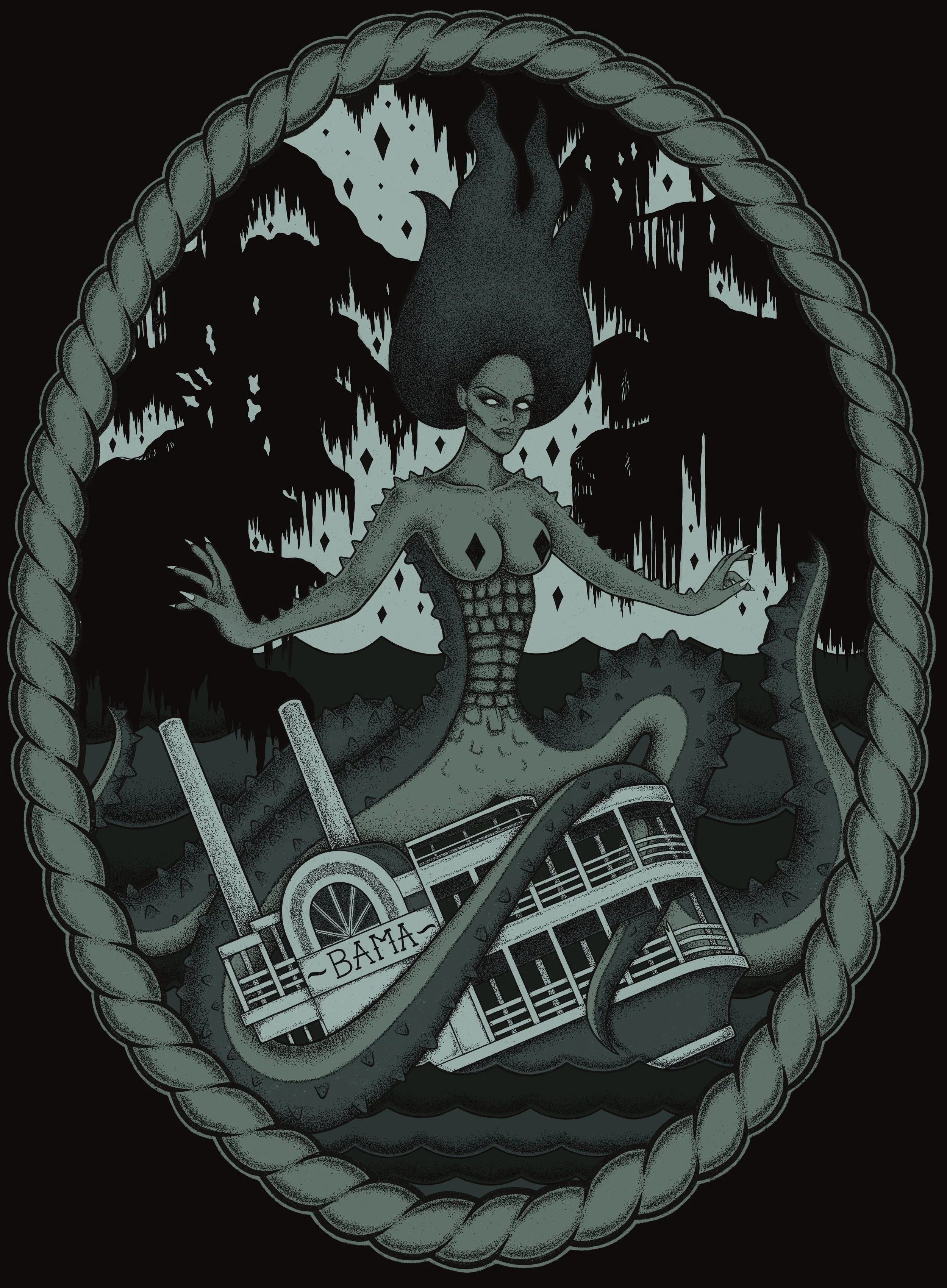 a 2022 refresh of a 2013 shirt design for the band In the Name of Havoc 