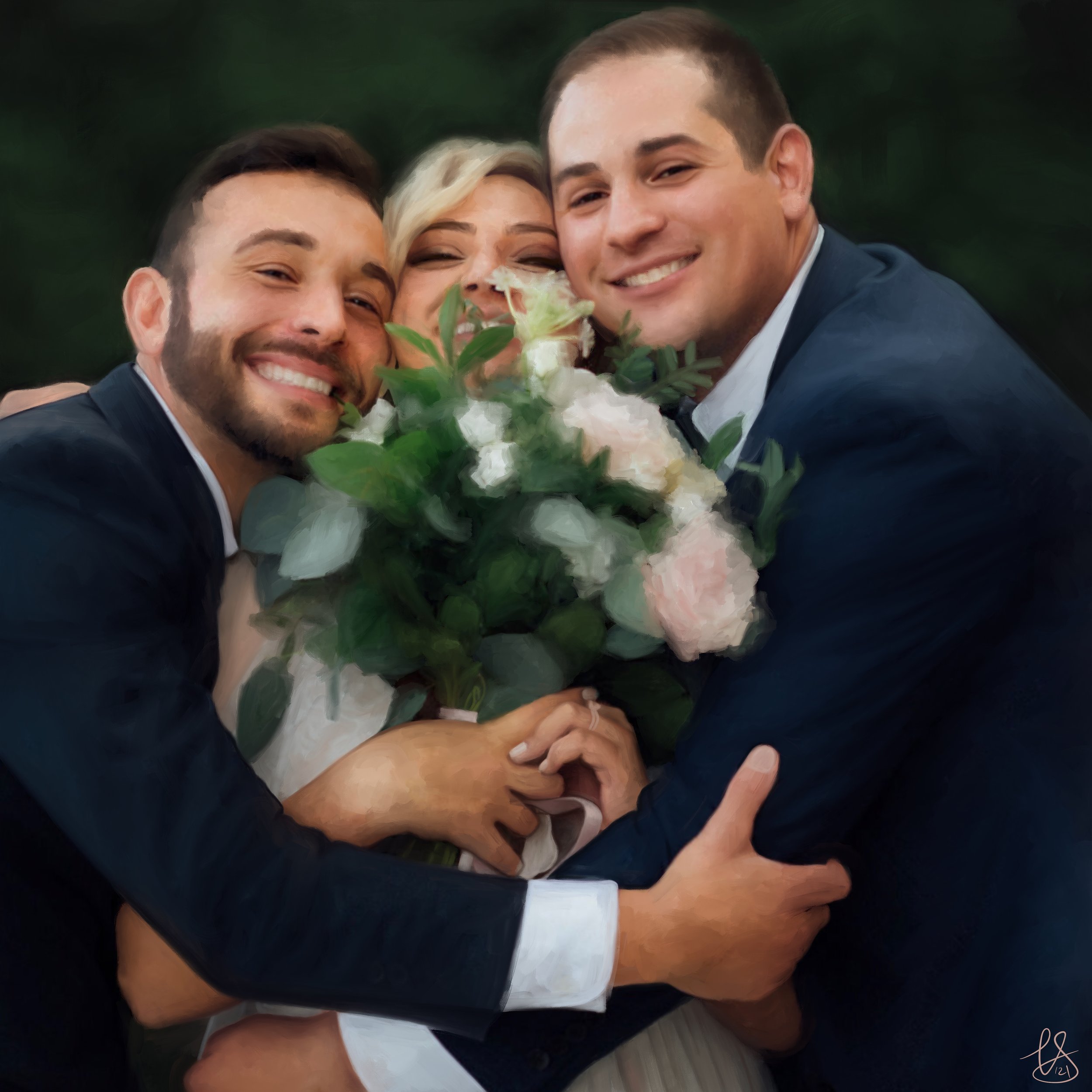 Pals. Digital painting. (2021)