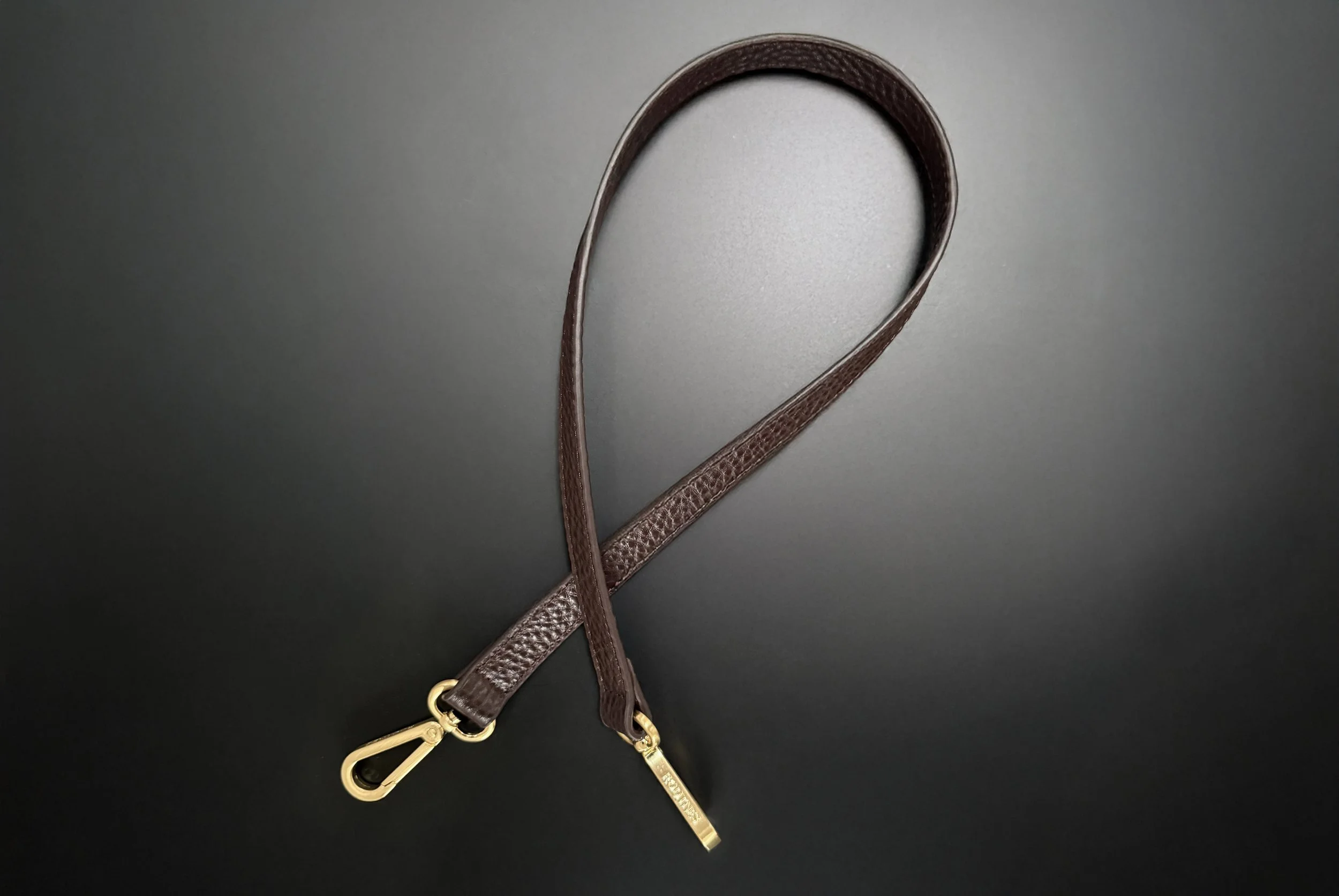 Short Strap for Willow Bag | Chocolate/Gold