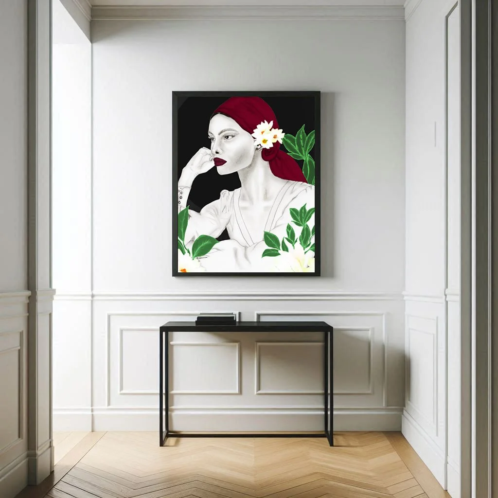 Lady in her thoughts