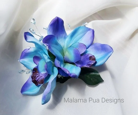Custom Tropical Hair Flower Accessory created with double  display picture 1