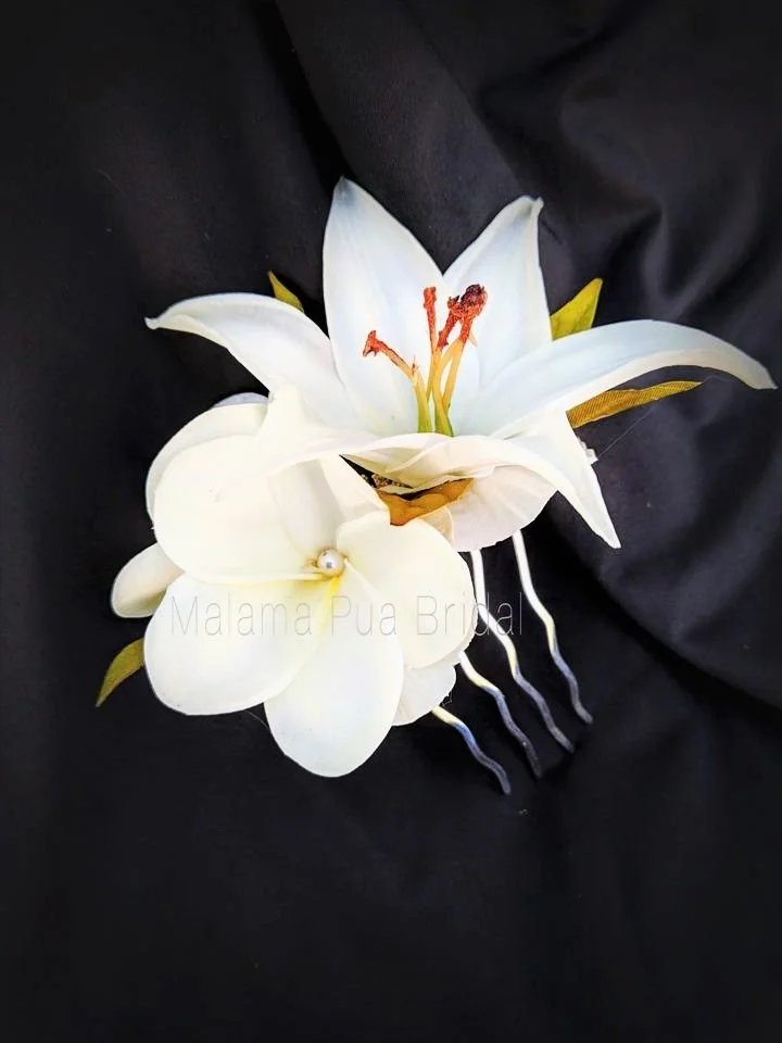 plumeria headpiece