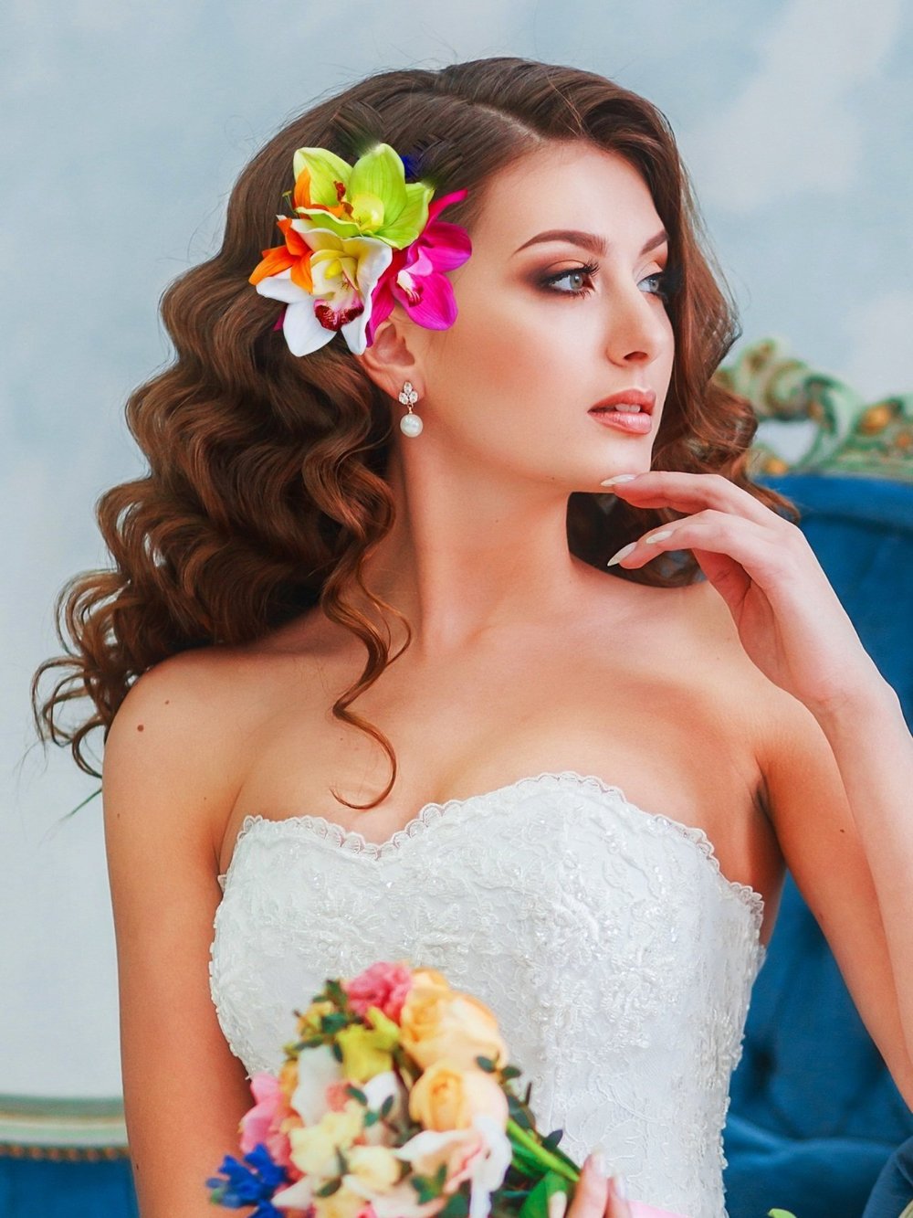 Accessories With Veil Wedding Hair Piece For Bride SWEETV Hair