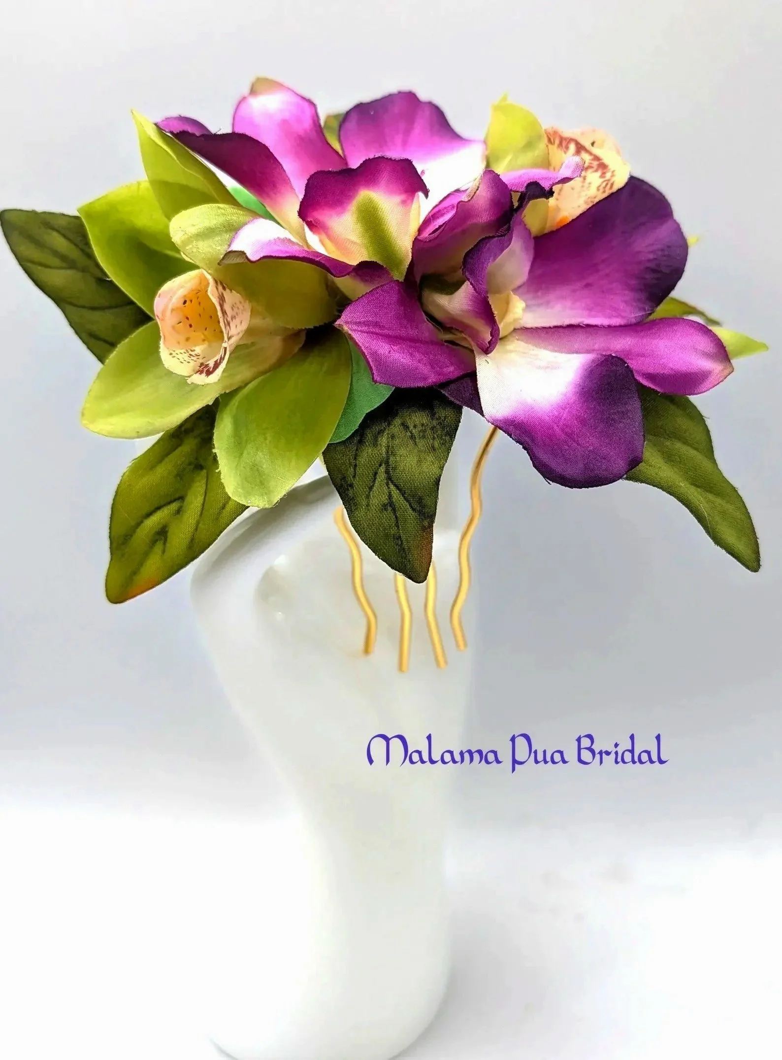 tropical hair flower clip