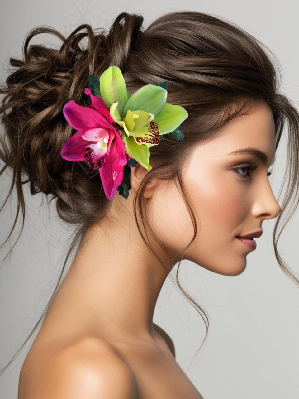 pink green silk orchids.png