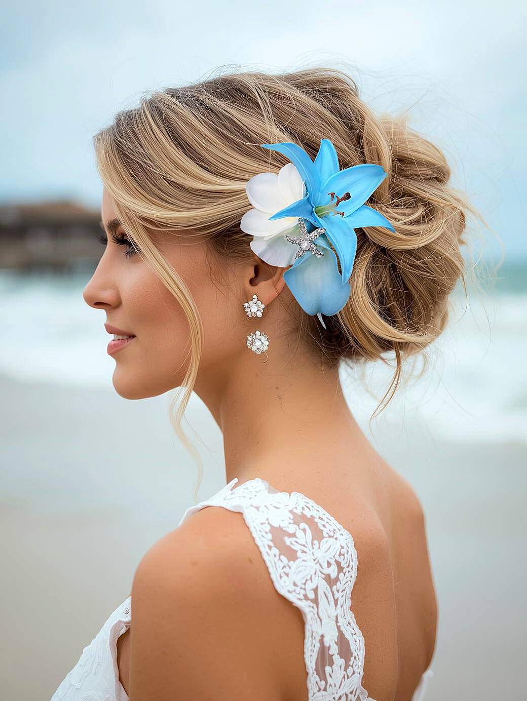 Blue lily and plumeria starfish.png