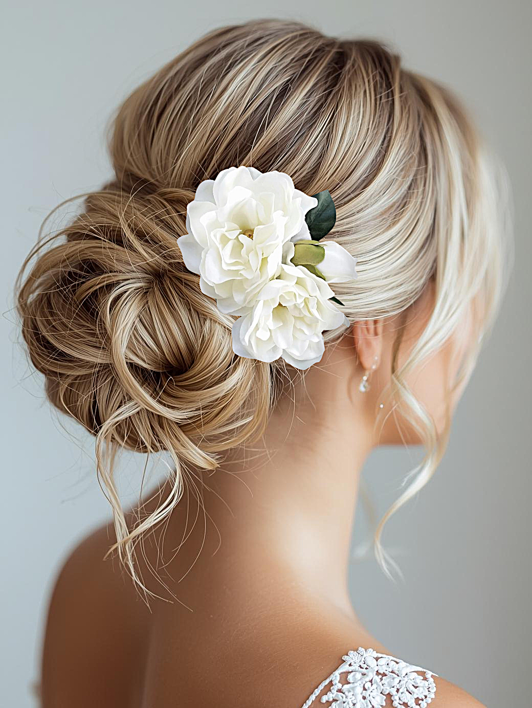 Silk Gardenia Wedding Hair Flower