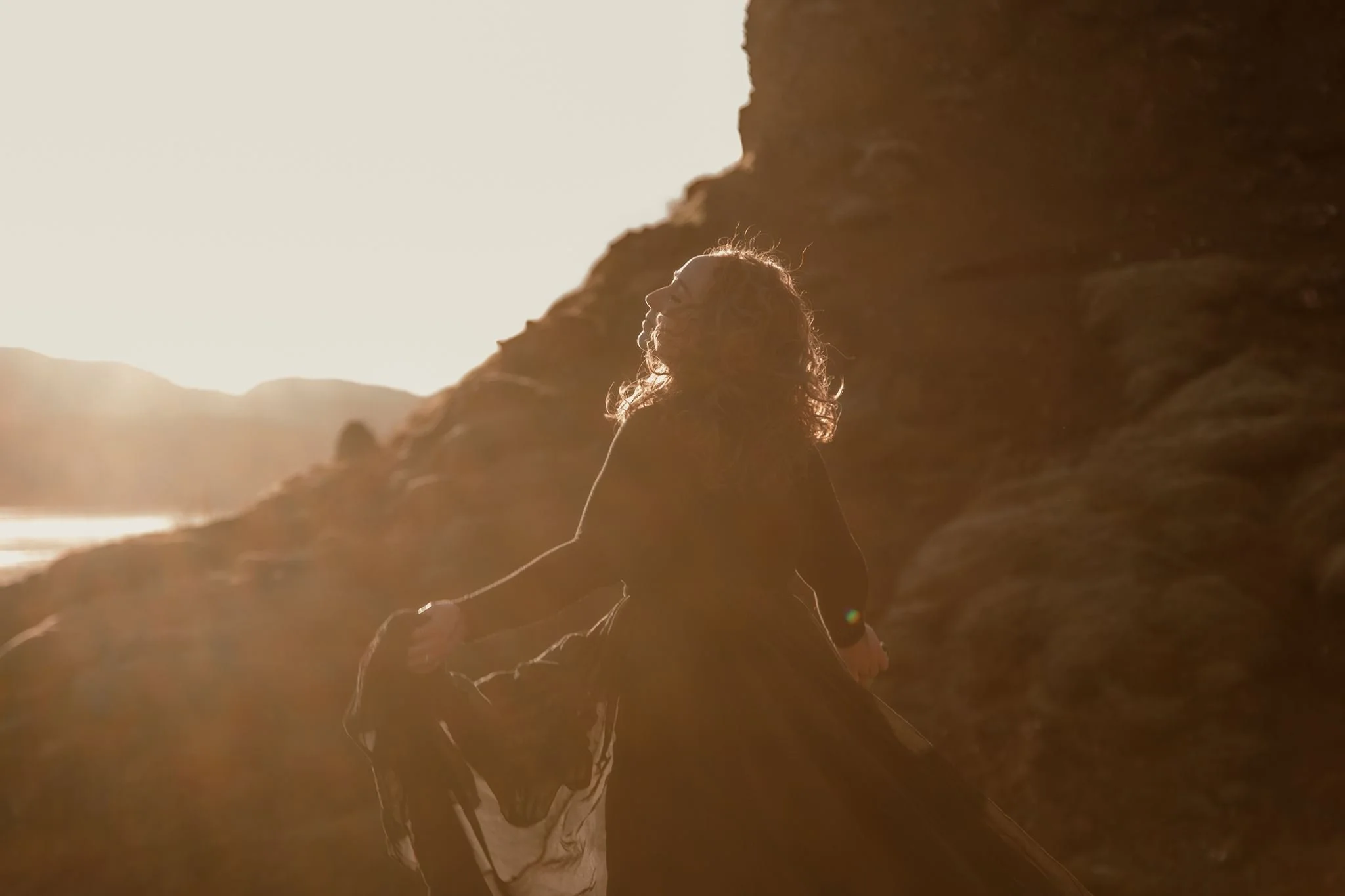 personal brand photoshoot in Iceland at volcanic location