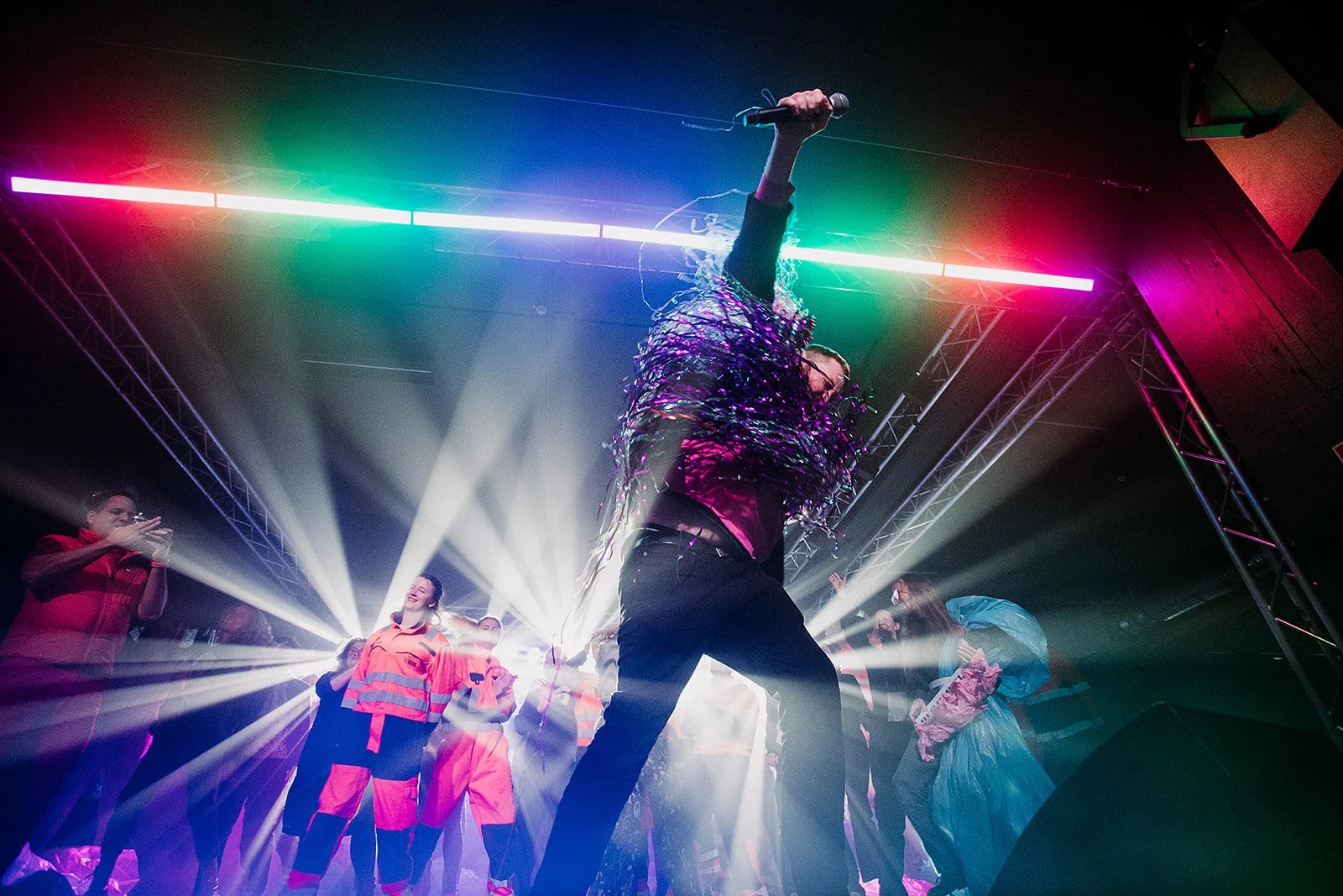 Iceland event photographer Steph Zakas with stage and crowd