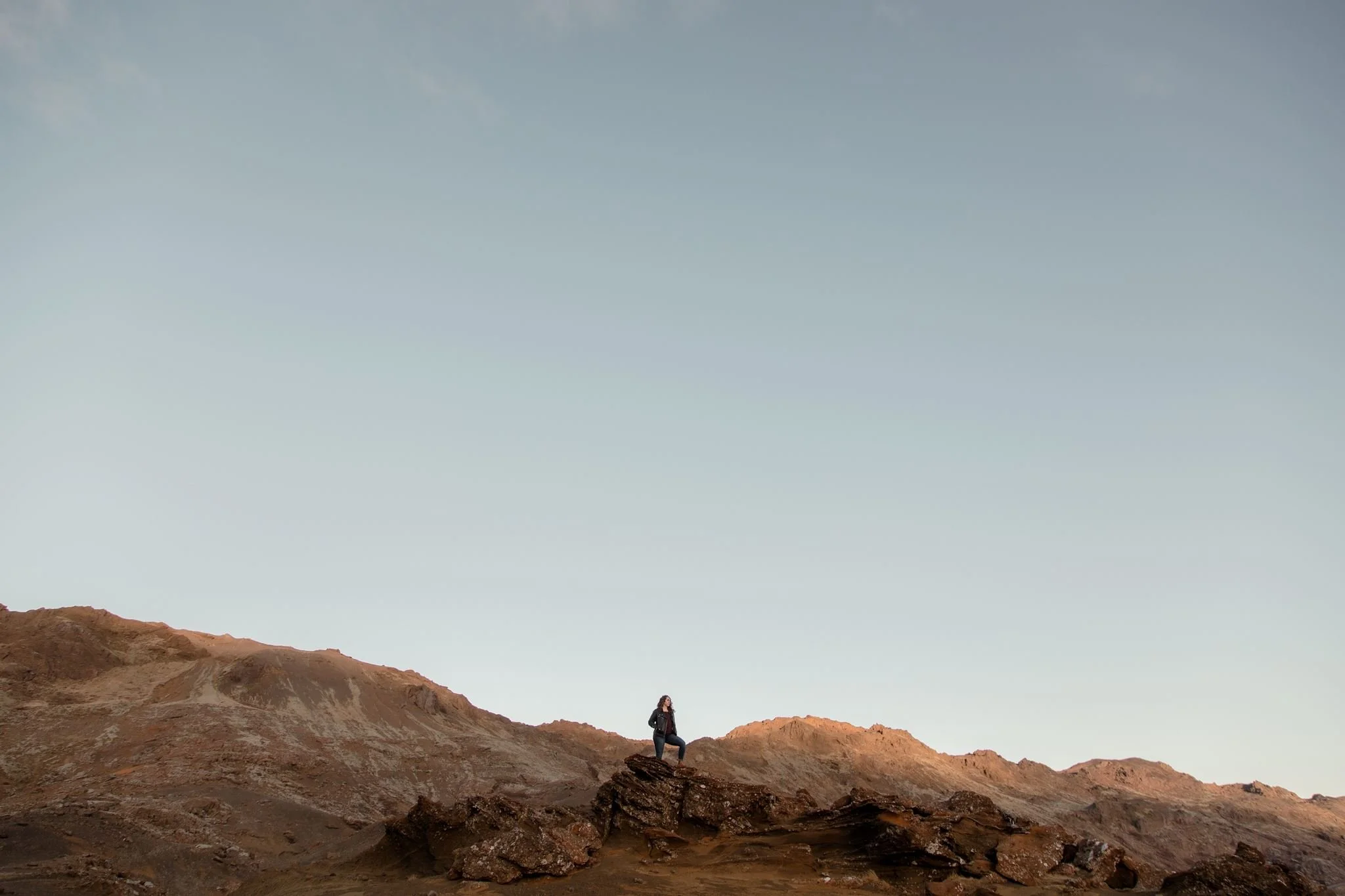 personal brand photoshoot in Iceland at volcanic location