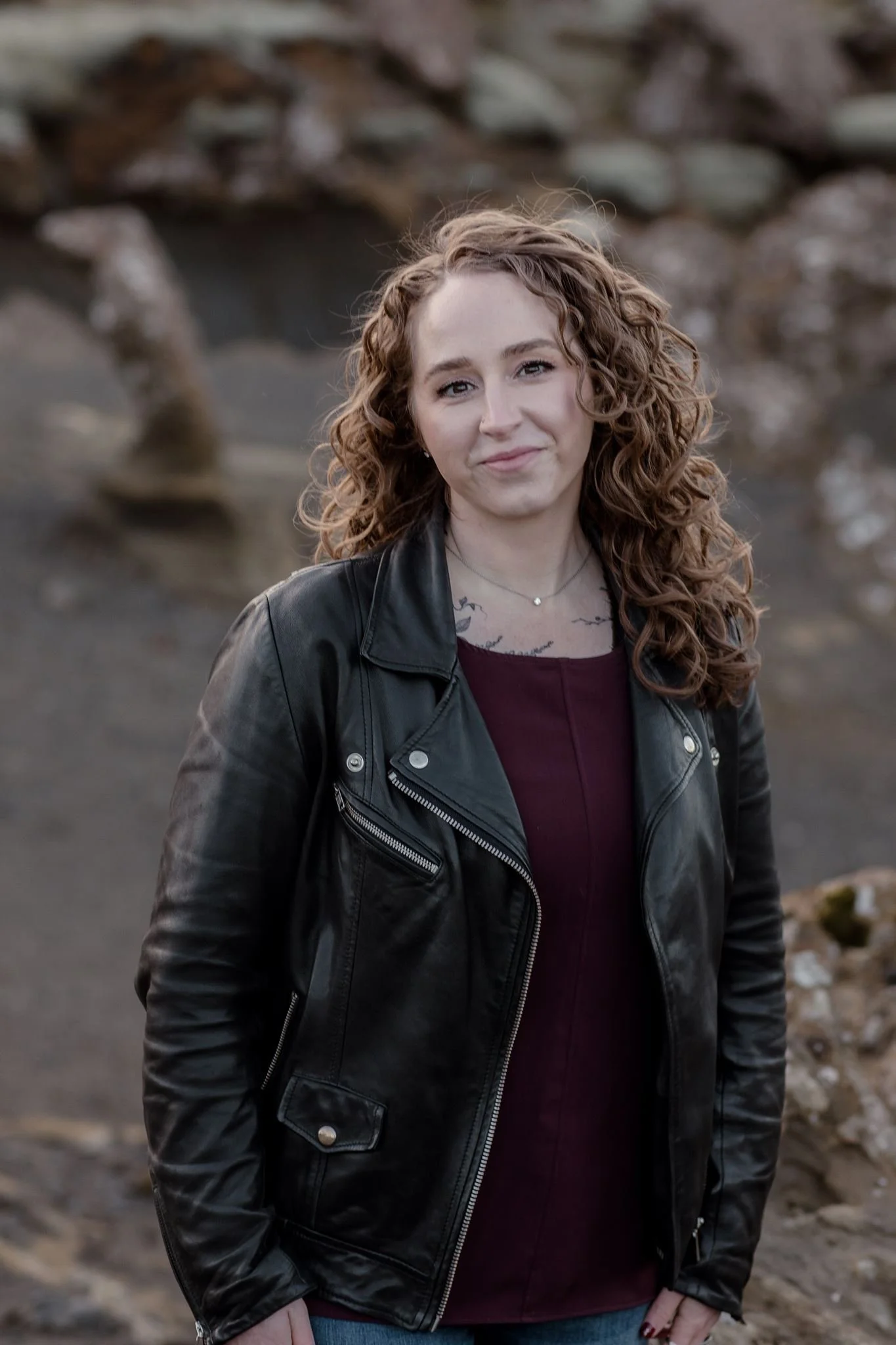 personal brand photoshoot in Iceland at volcanic location