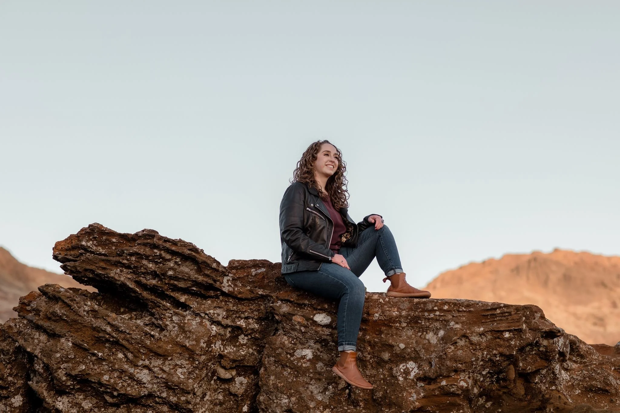 personal brand photoshoot in Iceland at volcanic location