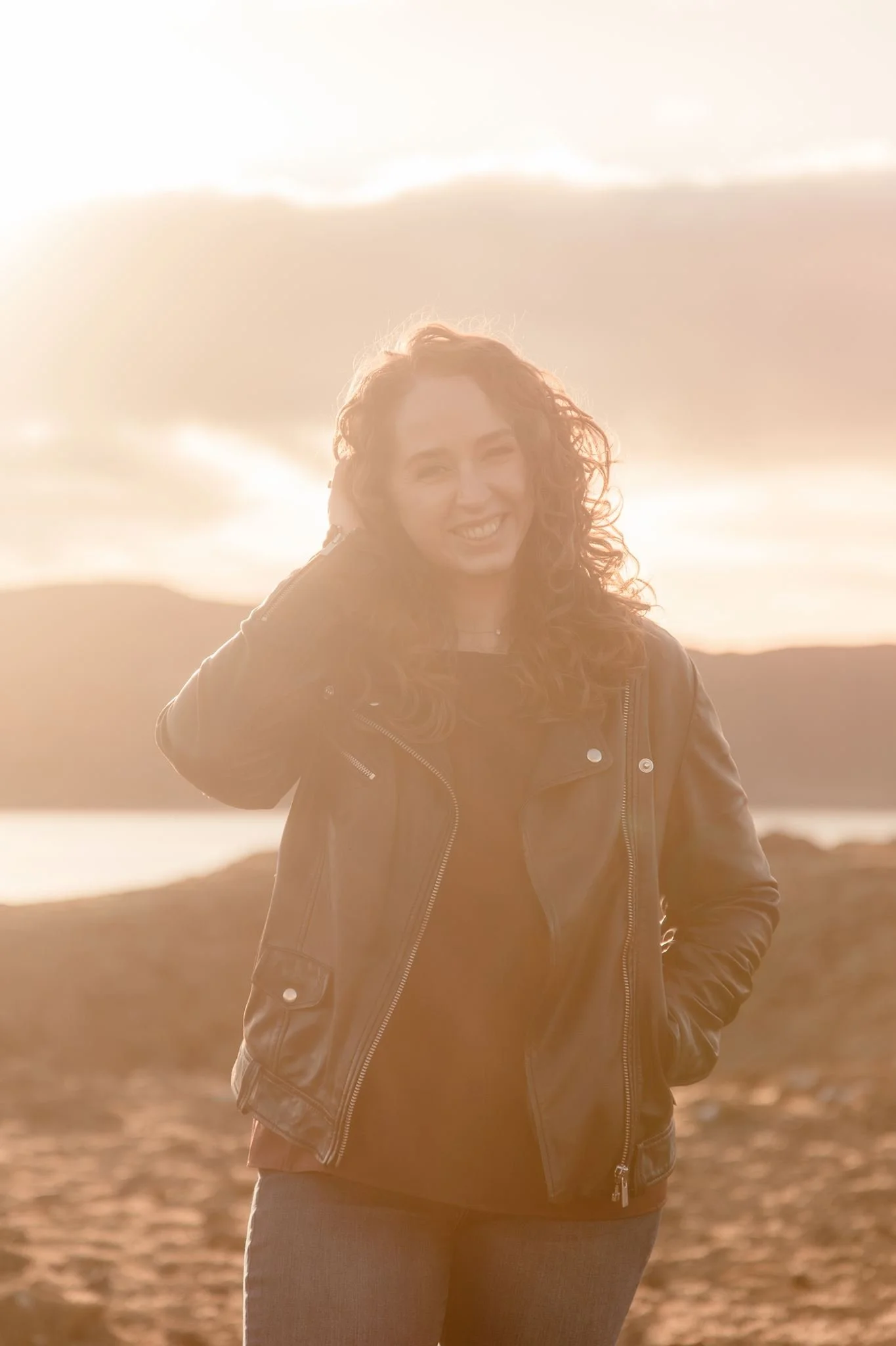personal brand photoshoot in Iceland at volcanic location