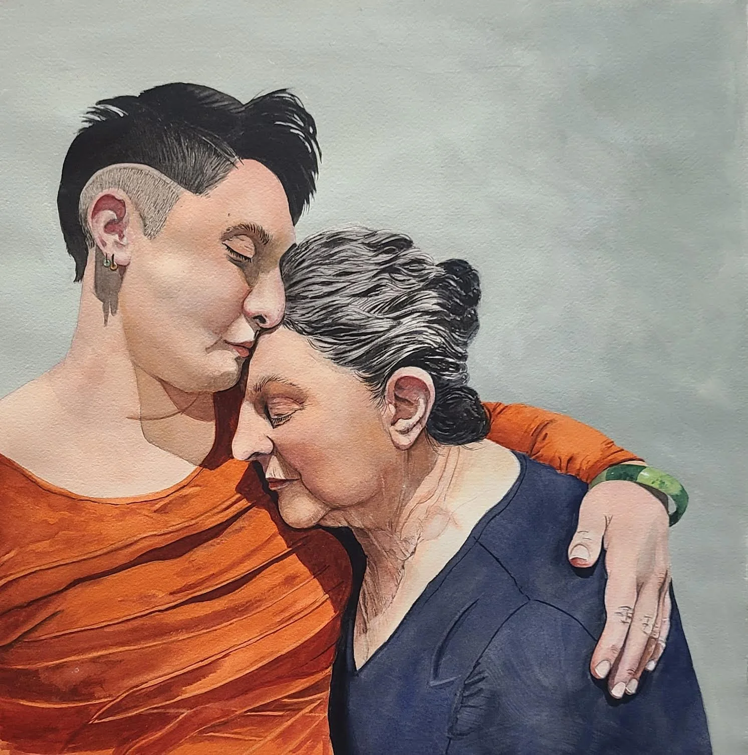 "Lean on Me" 16X16 in.