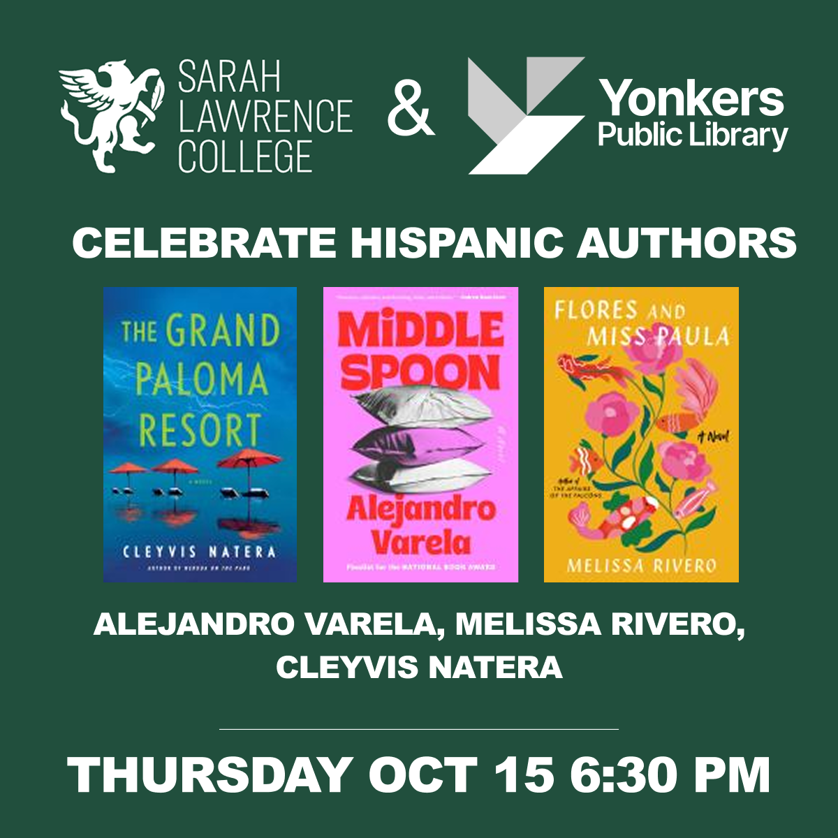Celebrate Hispanic Authors at the Yonkers Public Library