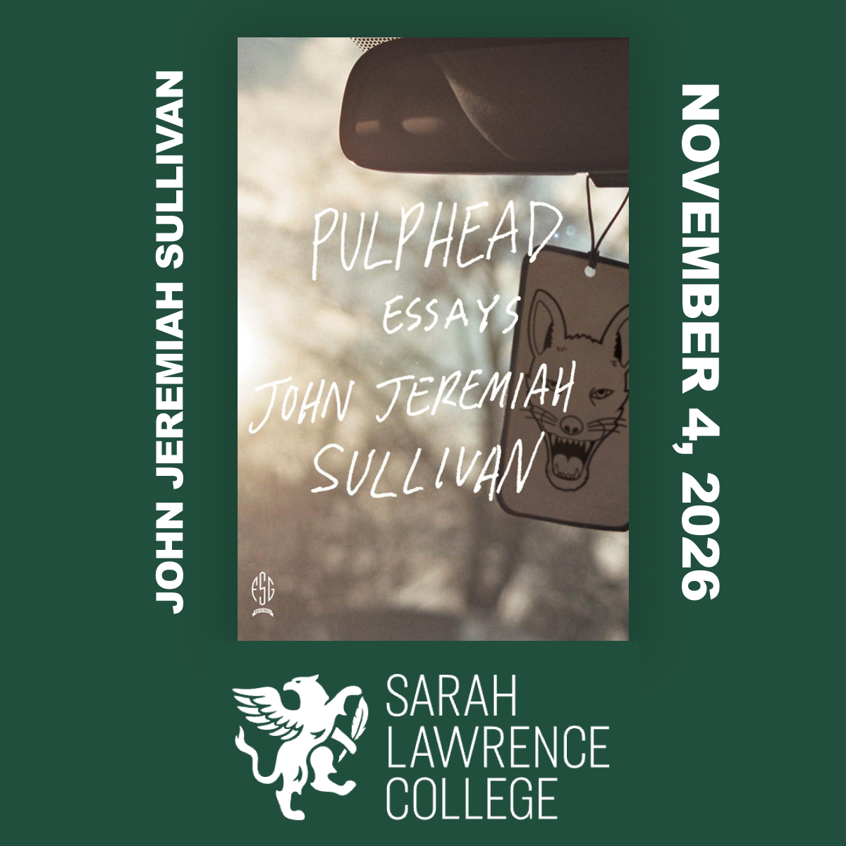 John Jeremiah Sullivan Nonfiction Craft Talk