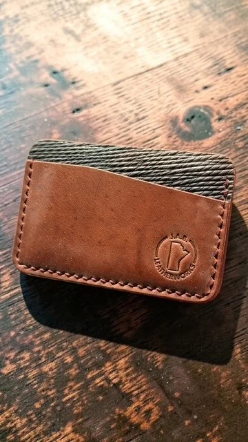 No. 43 — Shell Cordovan Horizontal Card Holder — Handcrafted, One-of-One, Ready to Ship