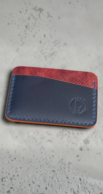 No. 46 — Shell Cordovan Horizontal Card Holder | Handcrafted, One-of-One, Ready to Ship