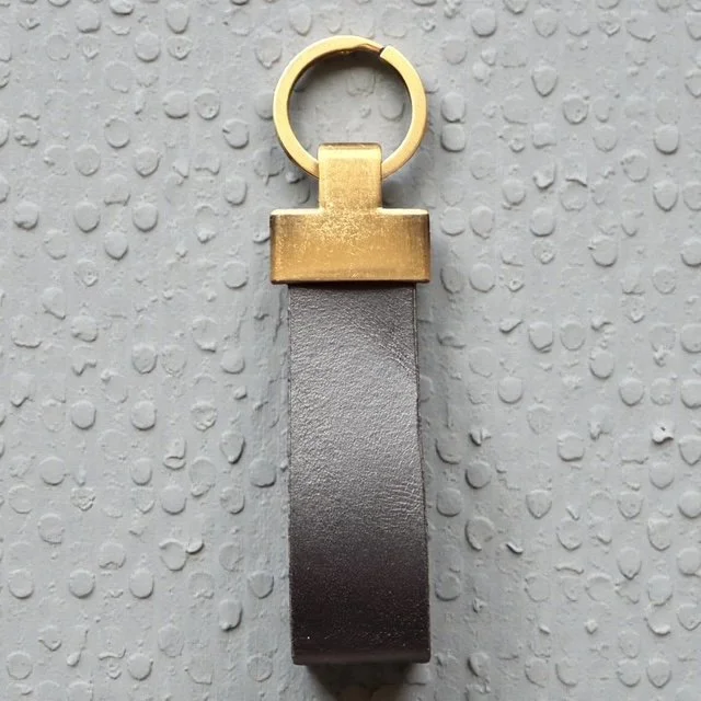 Custom Leather Key Loop — Logo or Personalization | Corporate Gifts & Everyday Carry