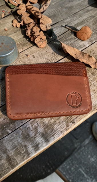 No. 47 — Shell Cordovan Horizontal Card Holder | Handcrafted, One-of-One, Ready to Ship