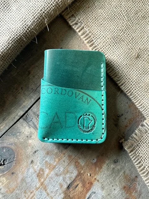 No. 53 — Shell Cordovan Vertical Card Holder | Handcrafted, One-of-One, Ready to Ship