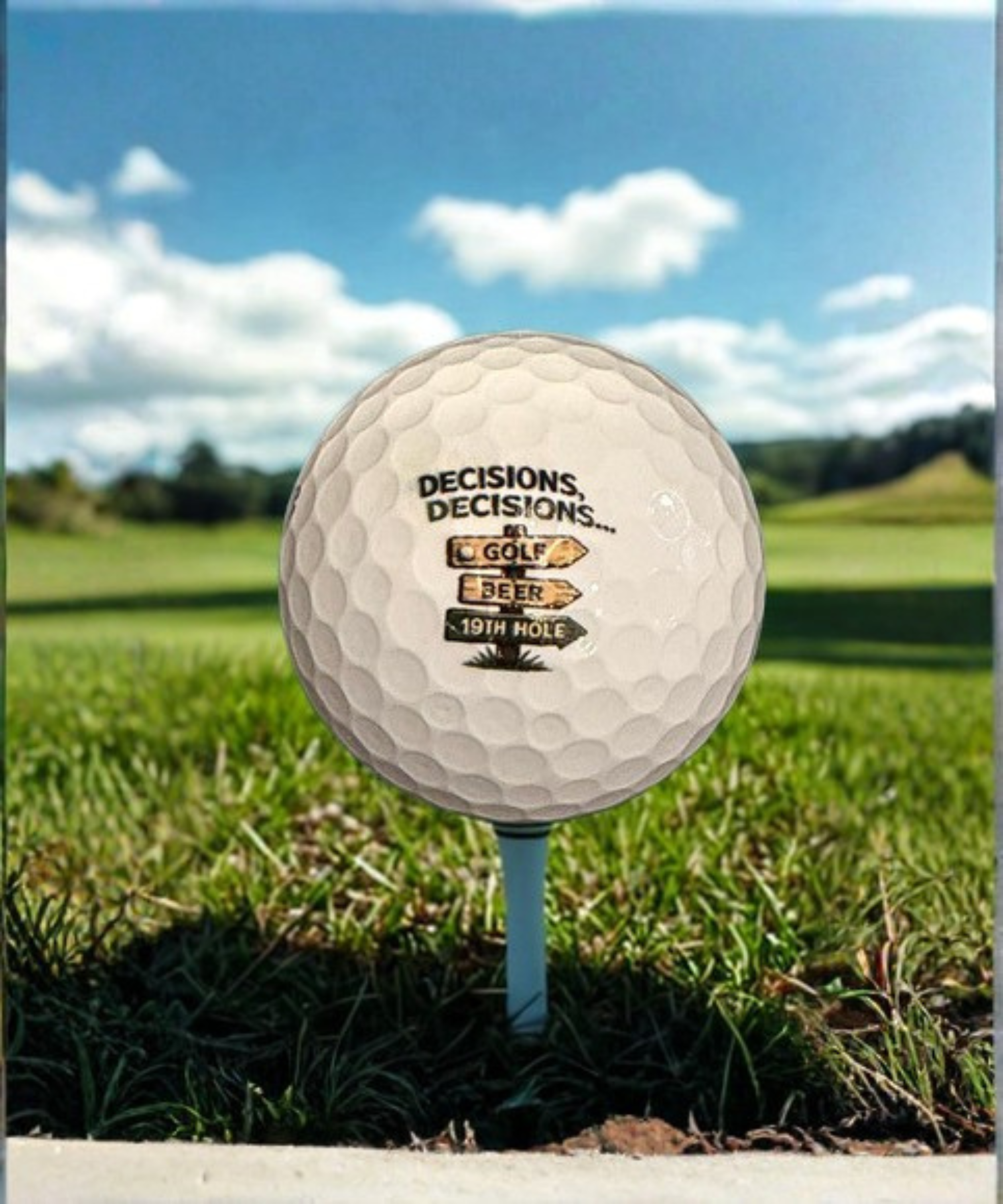 Personalized Golf Balls — Full Colour Printed Gift Set