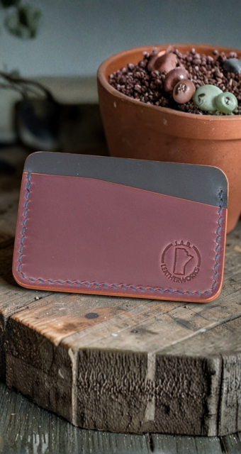 No. 50 — Shell Cordovan Horizontal Card Holder | Handcrafted, One-of-One, Ready to Ship