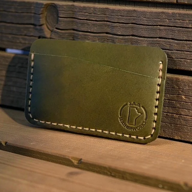 Custom Leather Card Holder, Handmade leather wallet, Minimalist Wallet, personalized gift