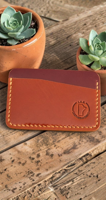 No. 48 — Shell Cordovan Horizontal Card Holder | Handcrafted, One-of-One, Ready to Ship