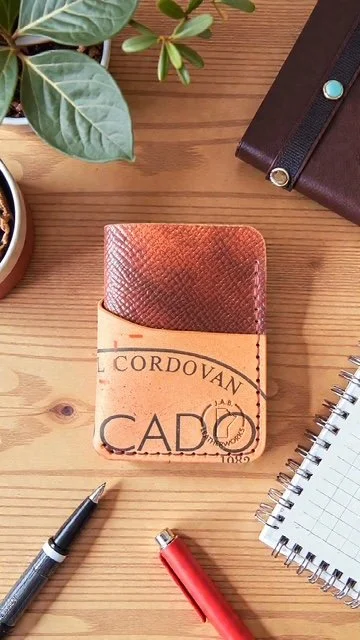 Vertical Shell Cordovan Card Holder | Ready to Ship