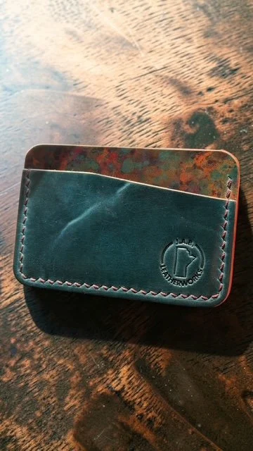No. 24 — Shell Cordovan Horizontal Card Holder — Handcrafted, One-of-One, Ready to Ship