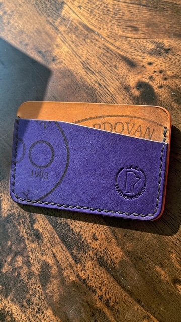 No. 63 — Rocado Shell Cordovan Horizontal Card Holder — Handcrafted, One-of-One, Ready to Ship