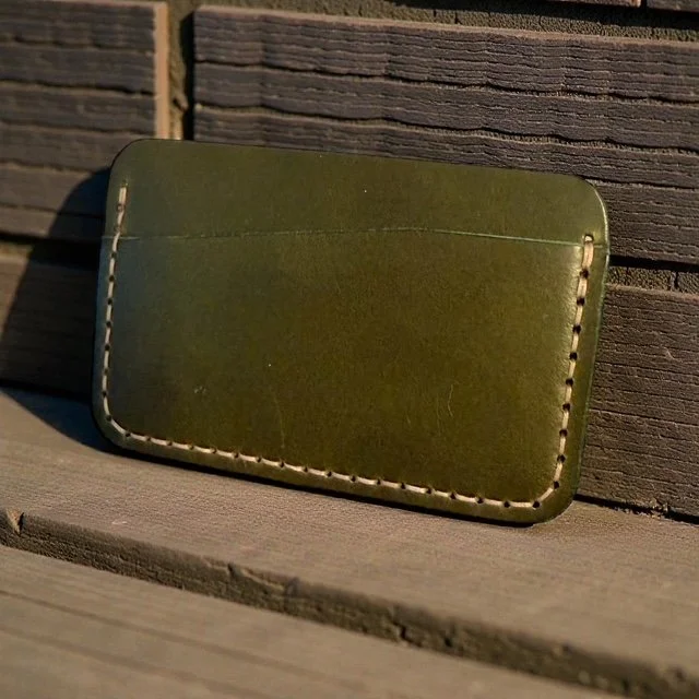 Custom Leather Card Holder, Handmade leather wallet, Minimalist Wallet, personalized gift