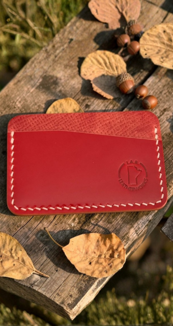 No. 52 — Shell Cordovan Horizontal Card Holder | Handcrafted, One-of-One, Ready to Ship