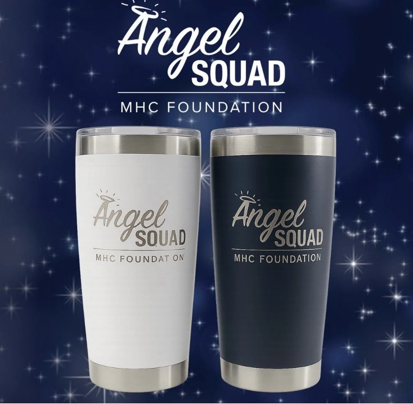 Personalized laser engraved tumbler with custom name, handcrafted in Canada