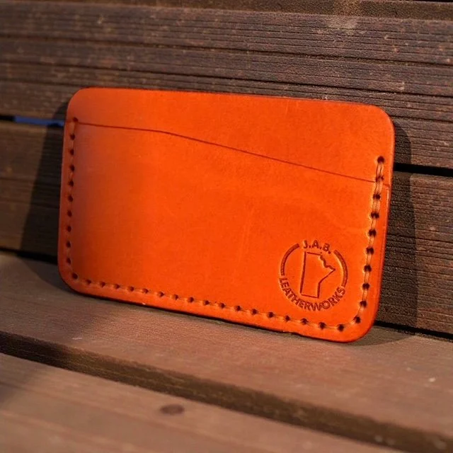 Custom Leather Card Holder, Handmade leather wallet, Minimalist Wallet, personalized gift