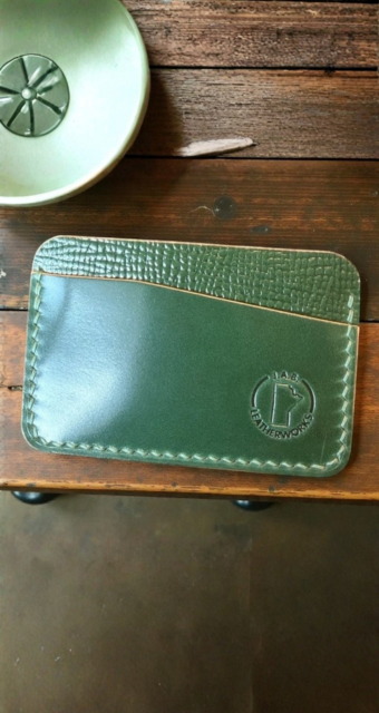 No. 28 — Shell Cordovan Horizontal Card Holder | Handcrafted, One-of-One, Ready to Ship