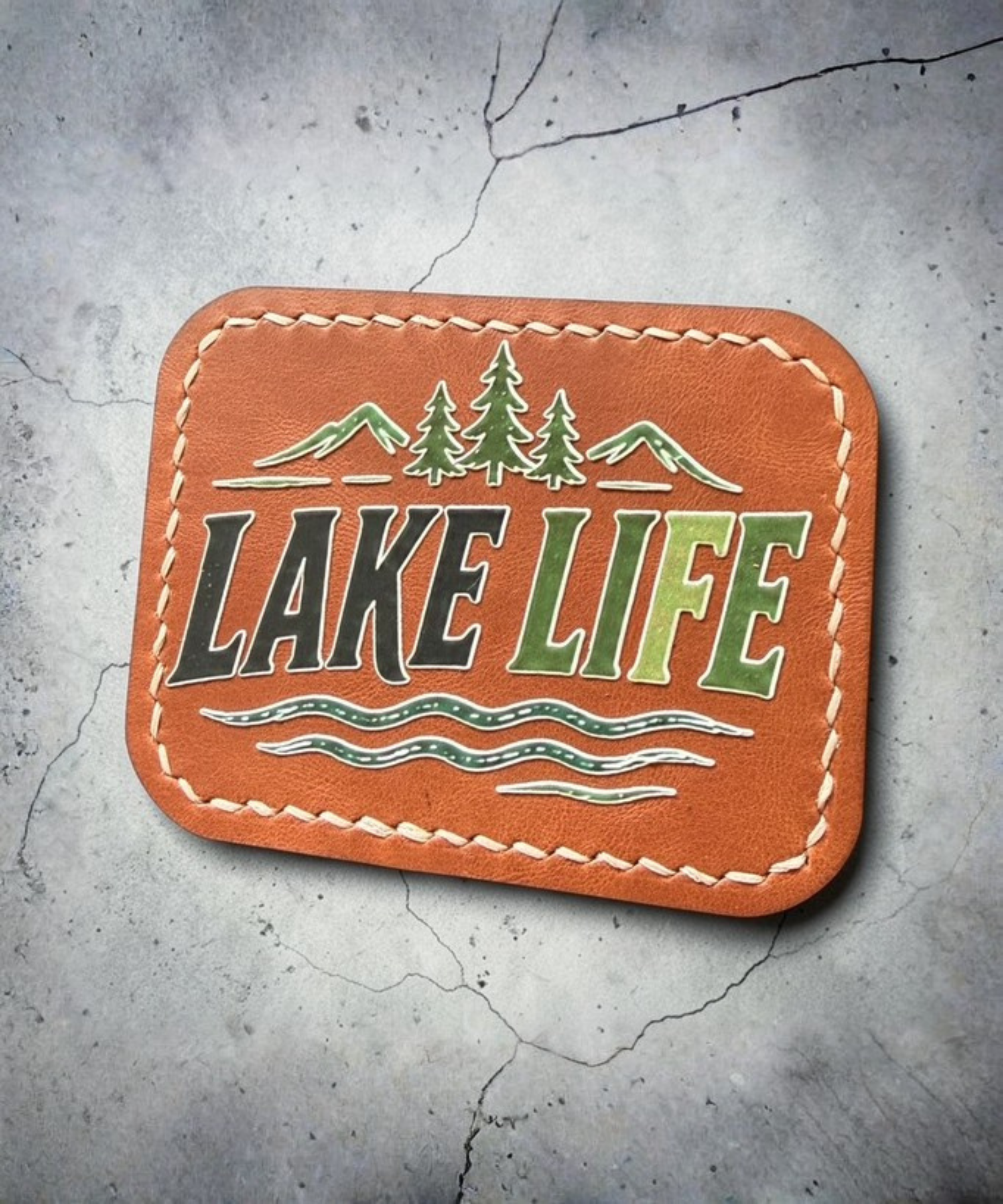 Custom Leather Patch Trucker Hat