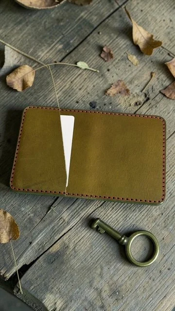 Full Grain Leather Bifold Wallet — Handcrafted 5 Pocket | J.A.B. Leatherworks