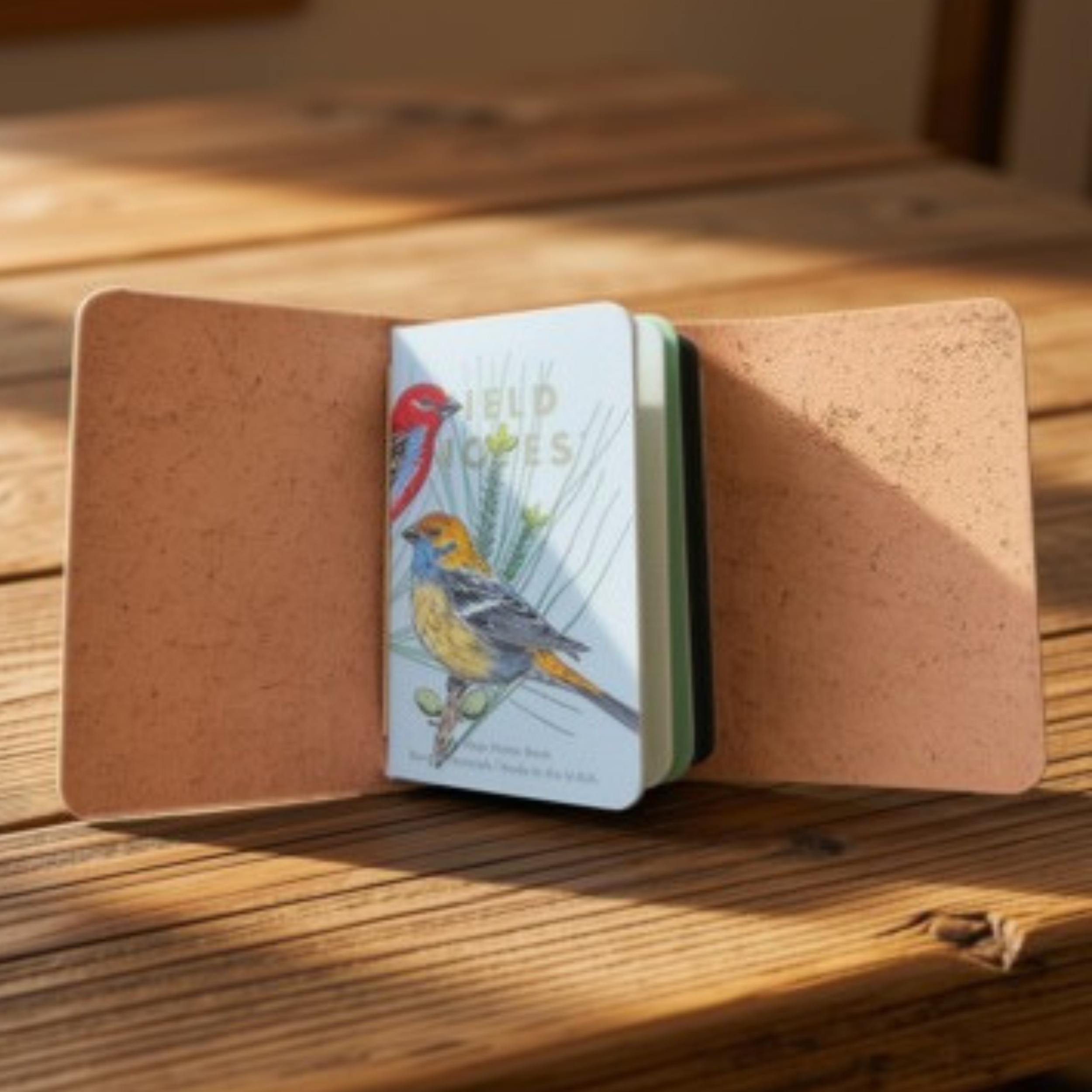 Marble Veg Tan Leather Field Notes Tri-Fold | JAB Leatherworks