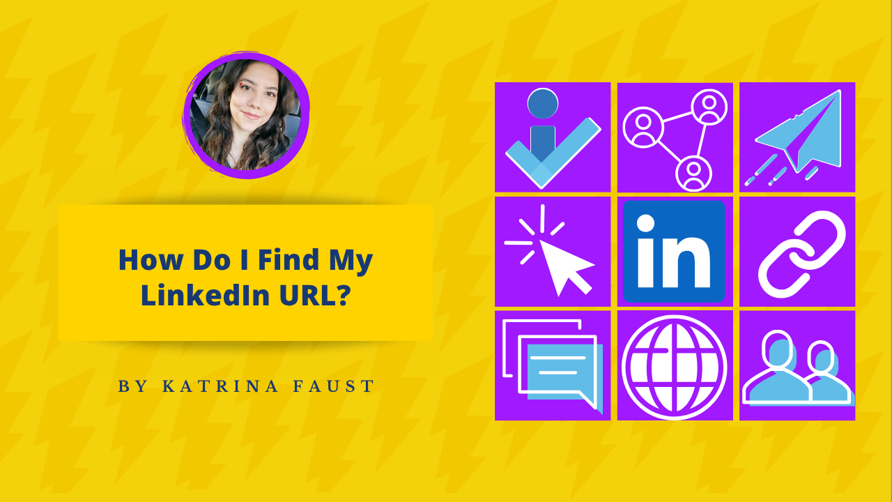 title graphic that says "how do I find my LinkedIn URL?"