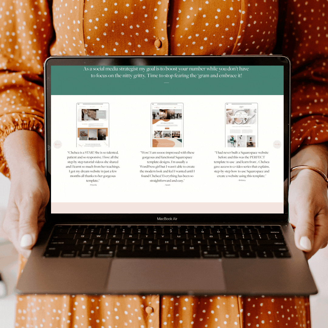 How to create a testimonial slider in Squarespace
