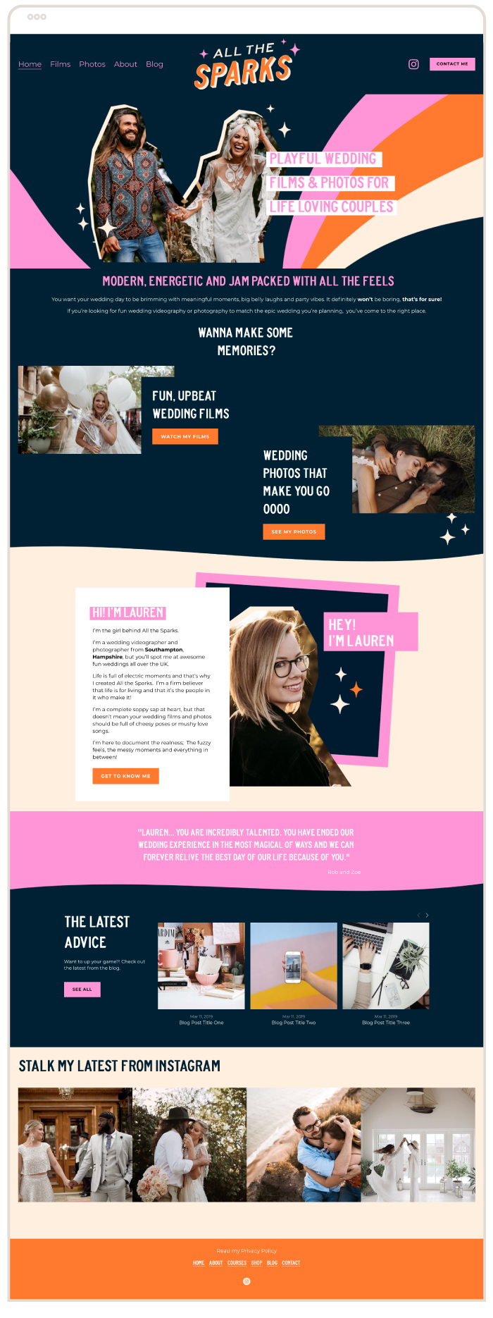 Premium Squarespace website template