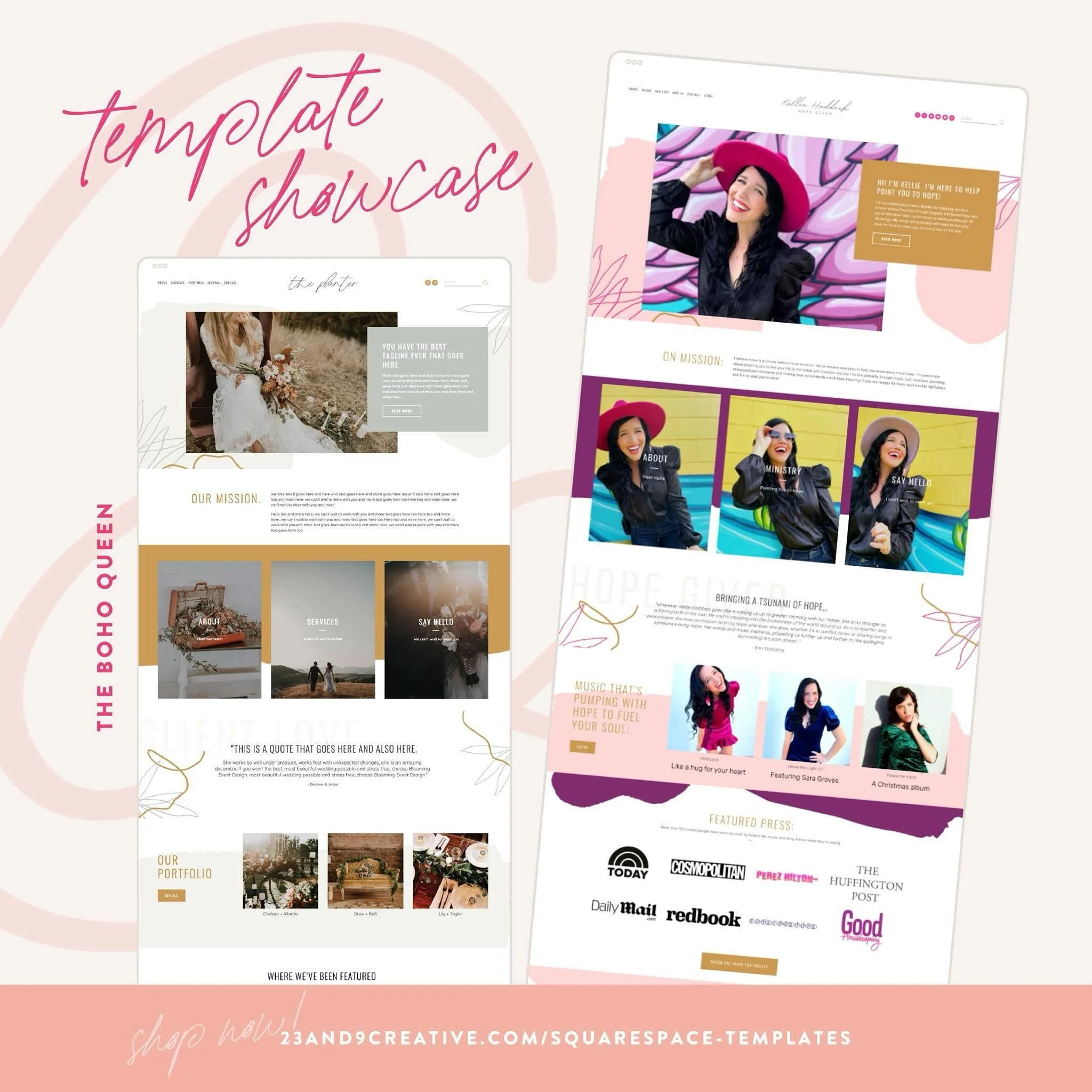 Happy ✨Friday Jr.✨ friends &mdash; dropping some fun BEFORE ➡️ AFTER inspo for ya! 😍 Ever wondered what *your* site might look like with my templates!? Well get a peep at this one... 👀

The BEST part 👏🏻 about my templates is seeing how unique you