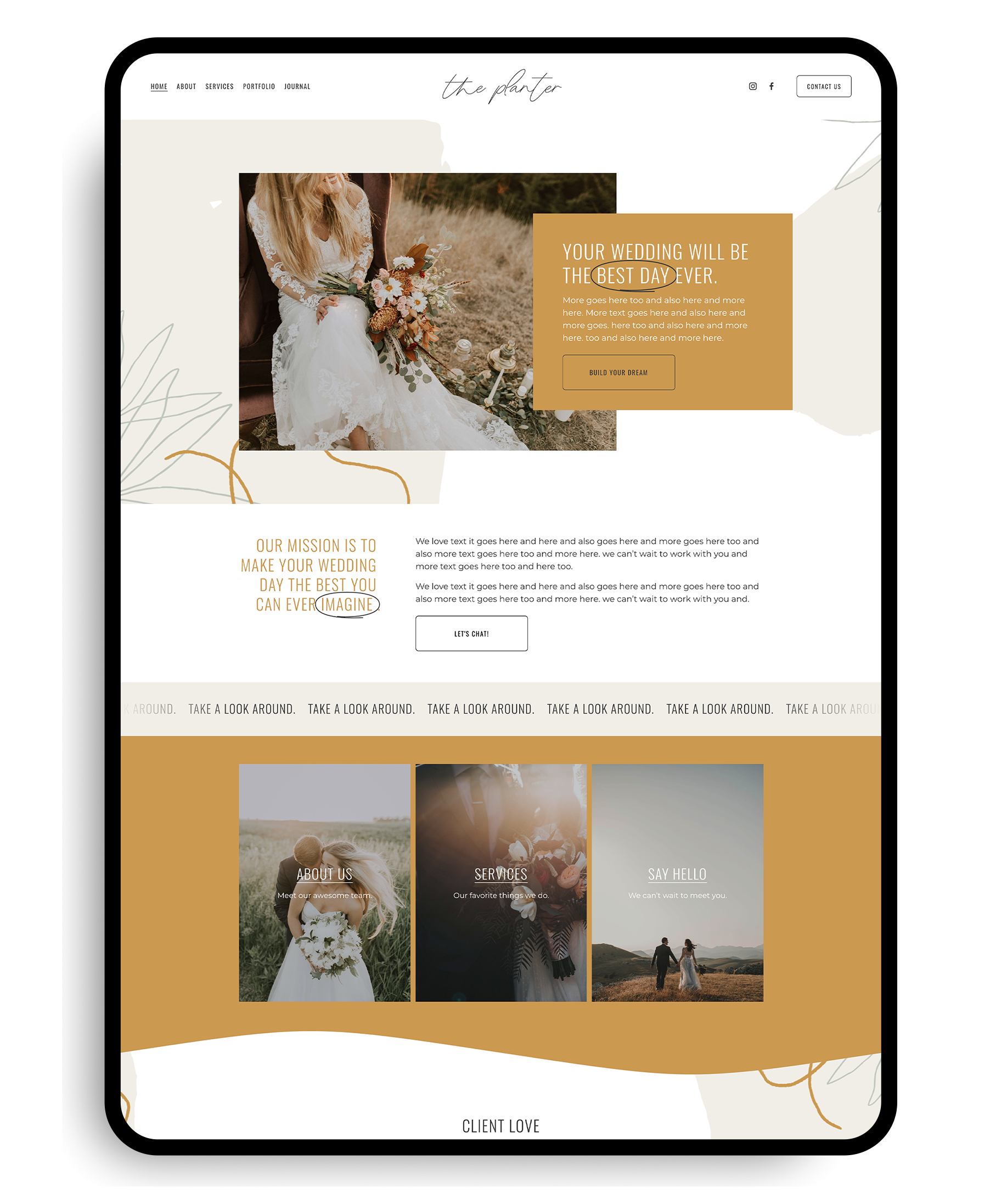 Squarespace Website Template for photographers