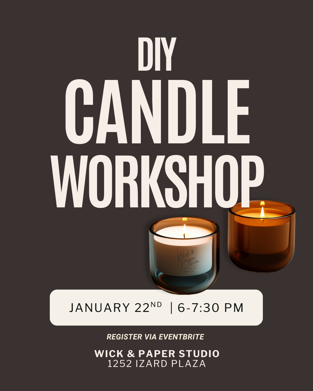 DIY CANDLE WORKSHOP AT WICK &amp; PAPER STUDIO