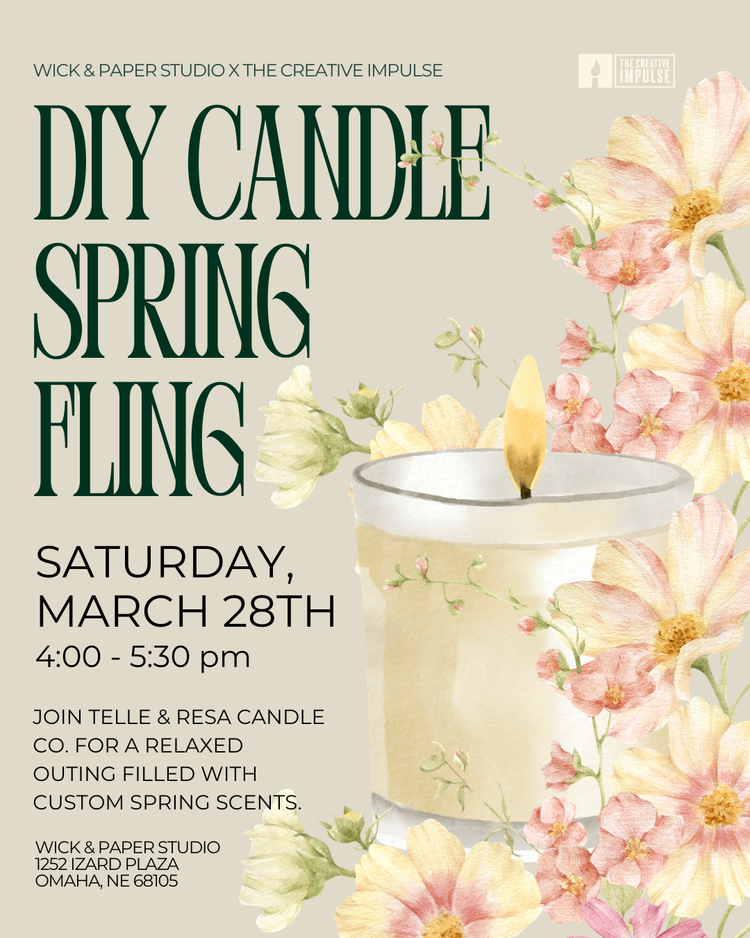 DIY CANDLE: SPRING FLING WORKSHOP
