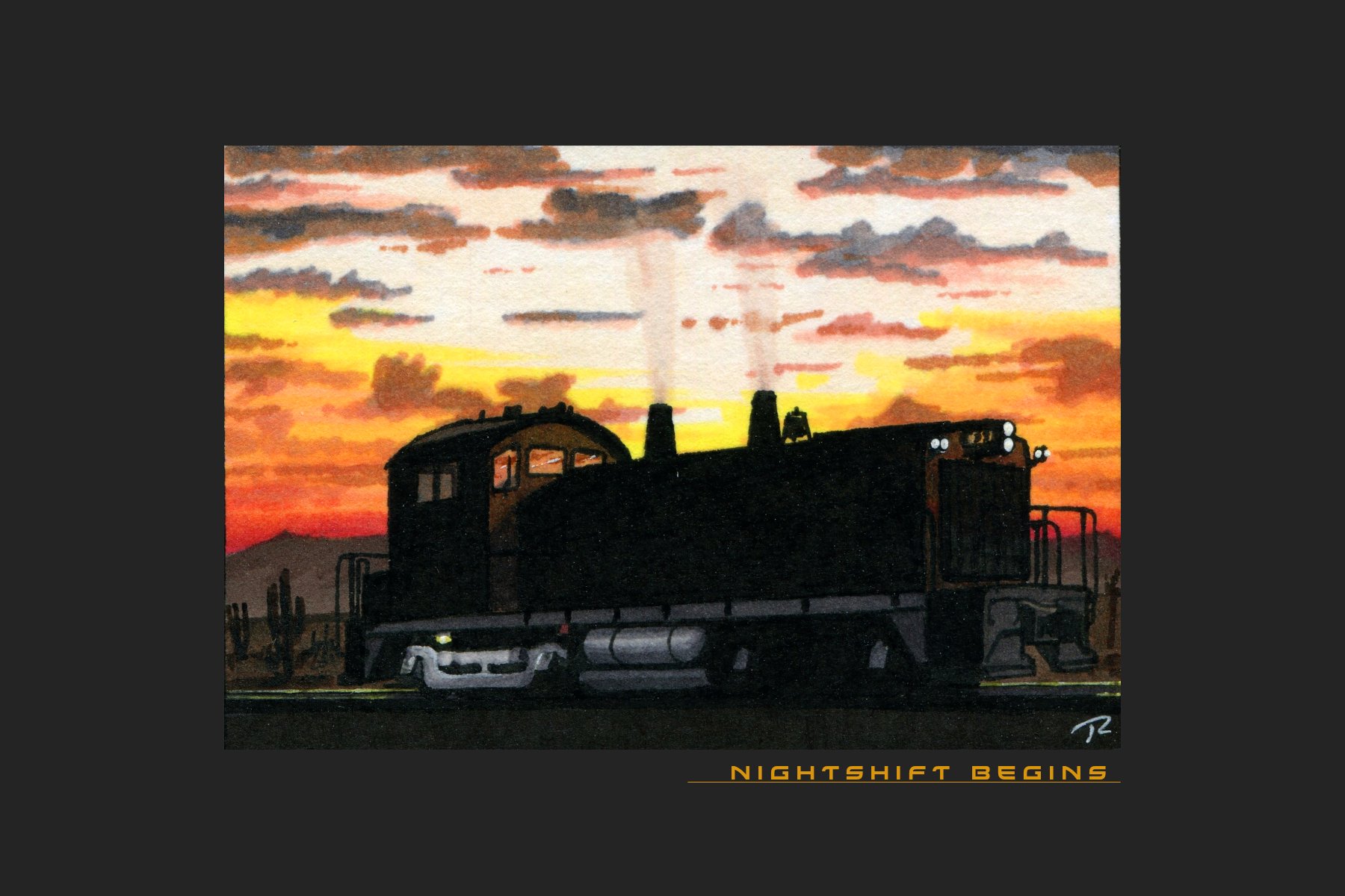 Nightshift Begins 4x6 print