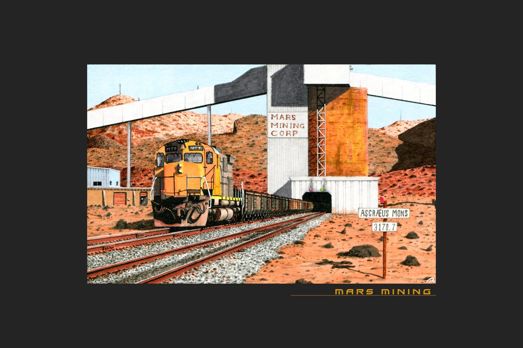 Mars Mining 4x6 print