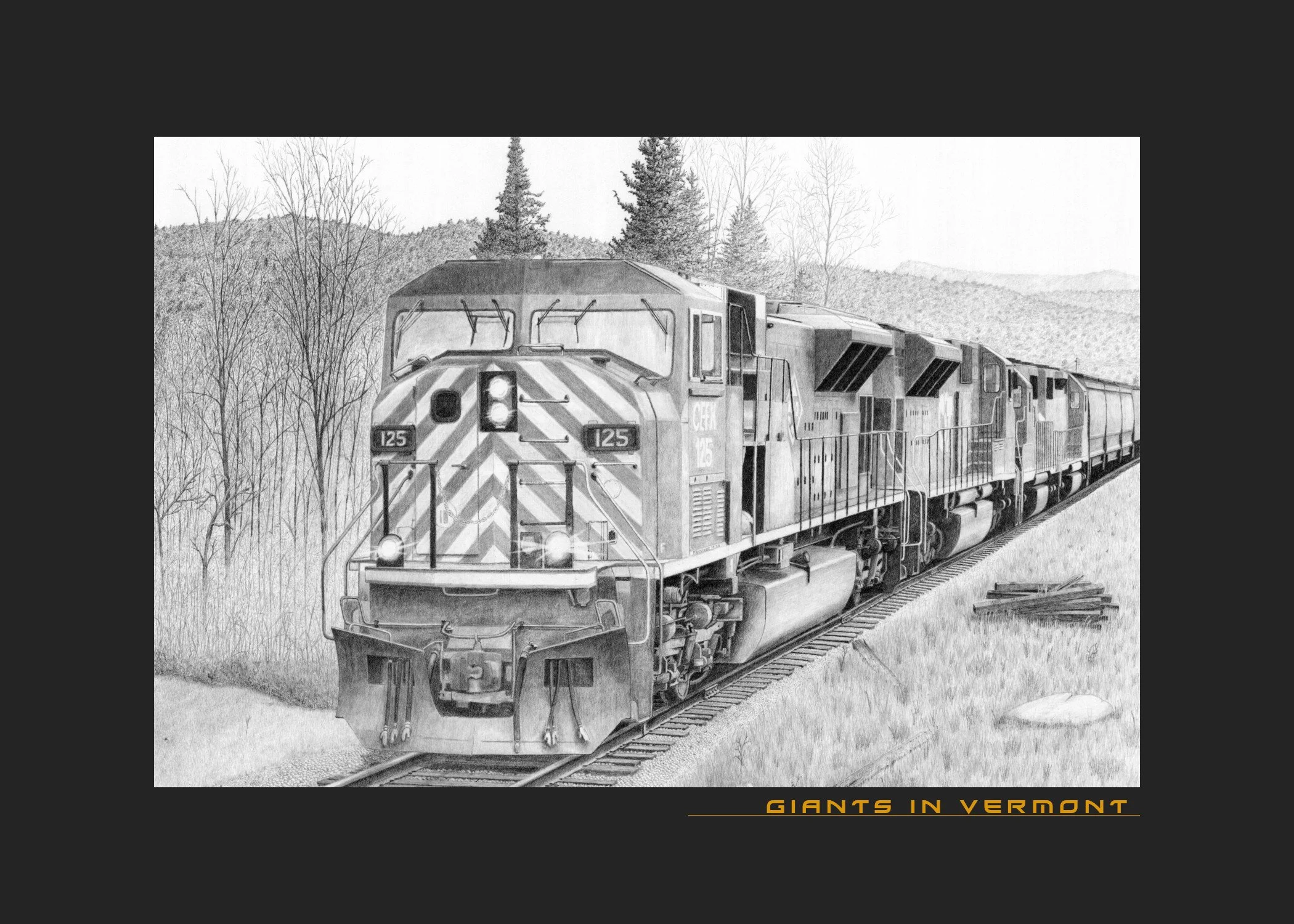 Giants in Vermont 5x7 print